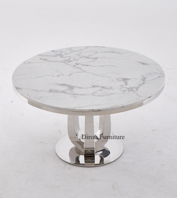 Round Marble Top Dining Table