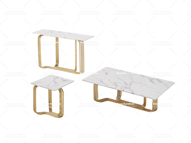 contemporary brass dining table